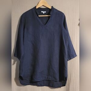 100% Linen Tunic Top Italy